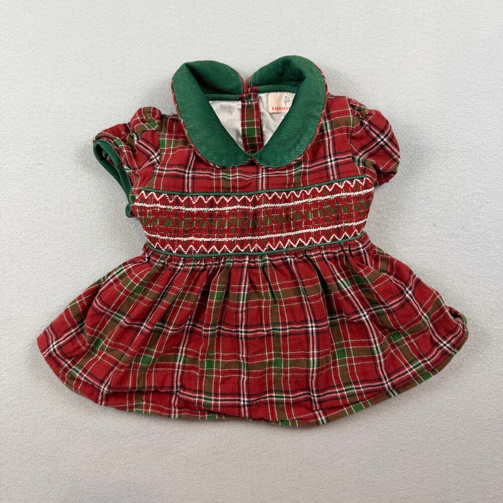 Smockingbird Girls 3T Christmas Plaid Dress